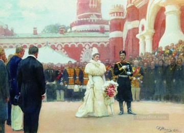  1896 Painting - speech of his imperial majesty on may 18 1896 1897 Ilya Repin